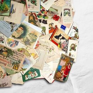 Antique Holiday Paper Ephemera Lot